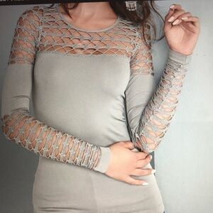 Seamless Fitted Cutout Top size S